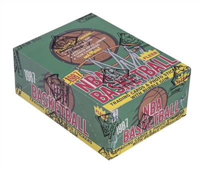 1987-88 Fleer Basketball Unopened Wax Box (36 Packs) - BBCE Certified